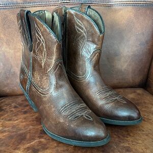 Ariat Darlin Western Boots Brown Leather Women’s 8